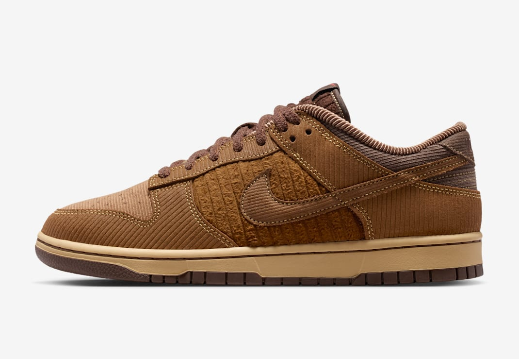 Alternative view of Giày Nike Corduroy Dunk Low ‘Light British Tan’ IB7746-200