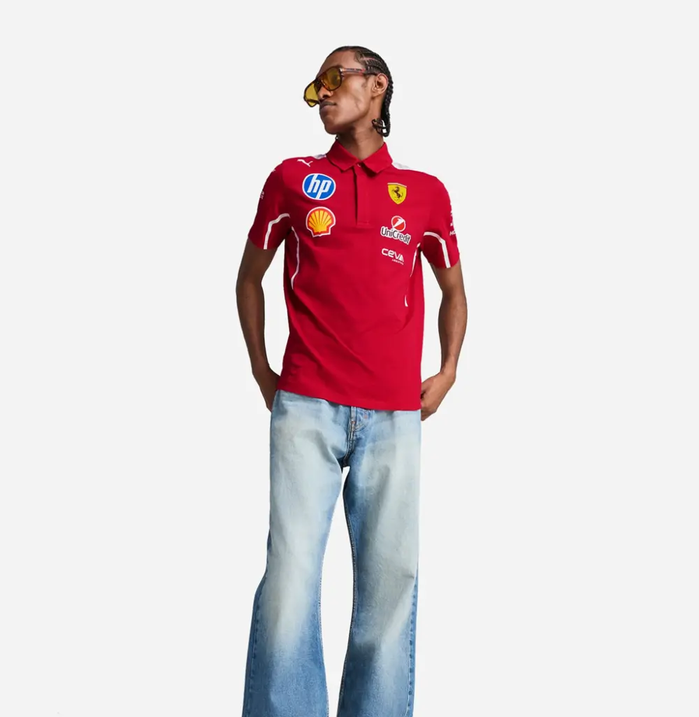 Alternative view of Áo Puma X Scuderia Ferrari 2025 Team Polo ‘Red’ 763944-01