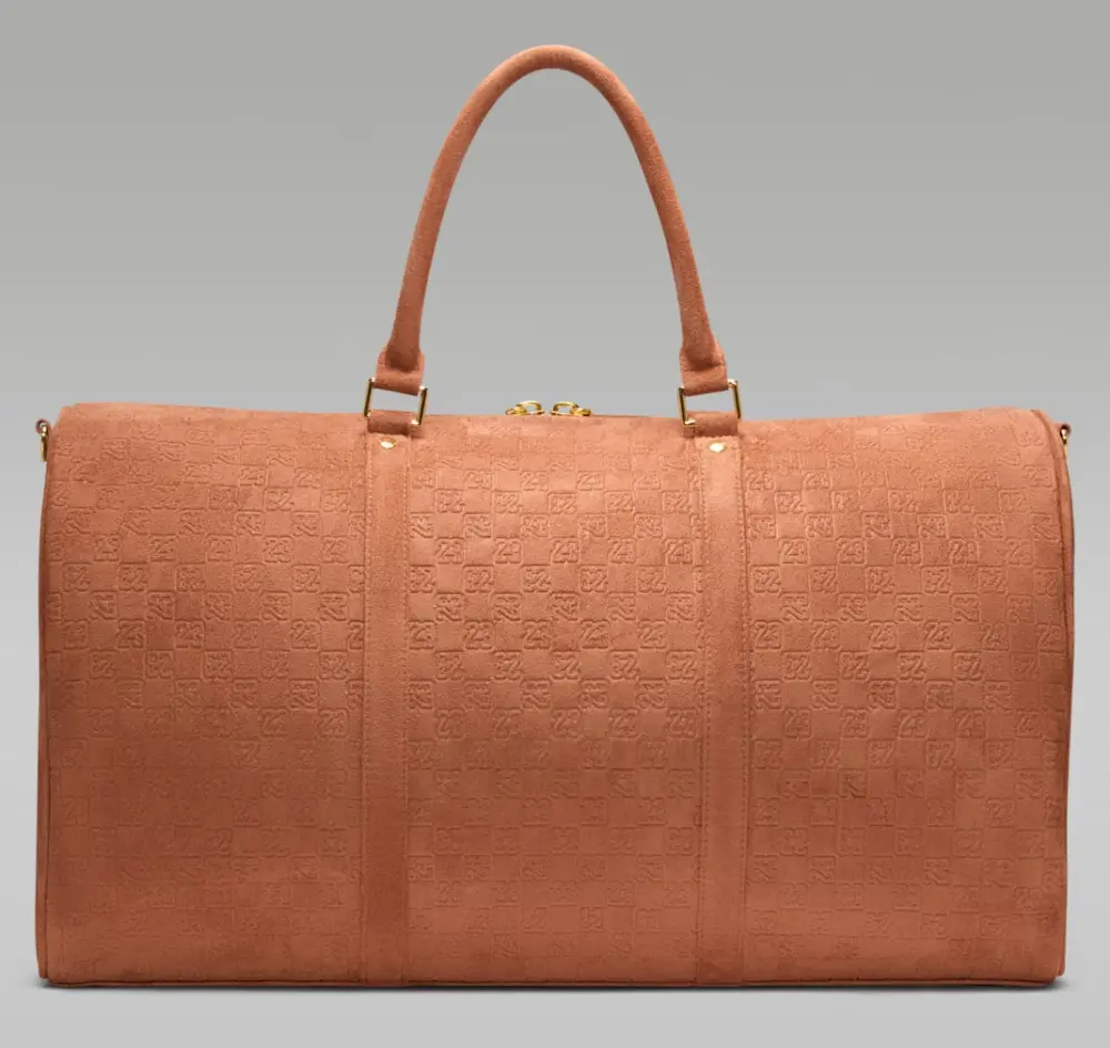 Túi Nike Jordan Suede Monogram Duffel ‘Brown’ IQ3206-200 - Ảnh 3