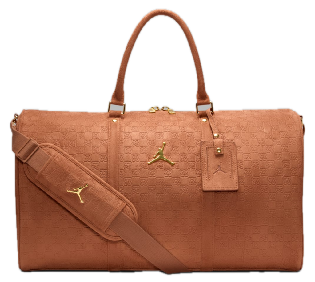 Túi Nike Jordan Suede Monogram Duffel ‘Brown’ IQ3206-200