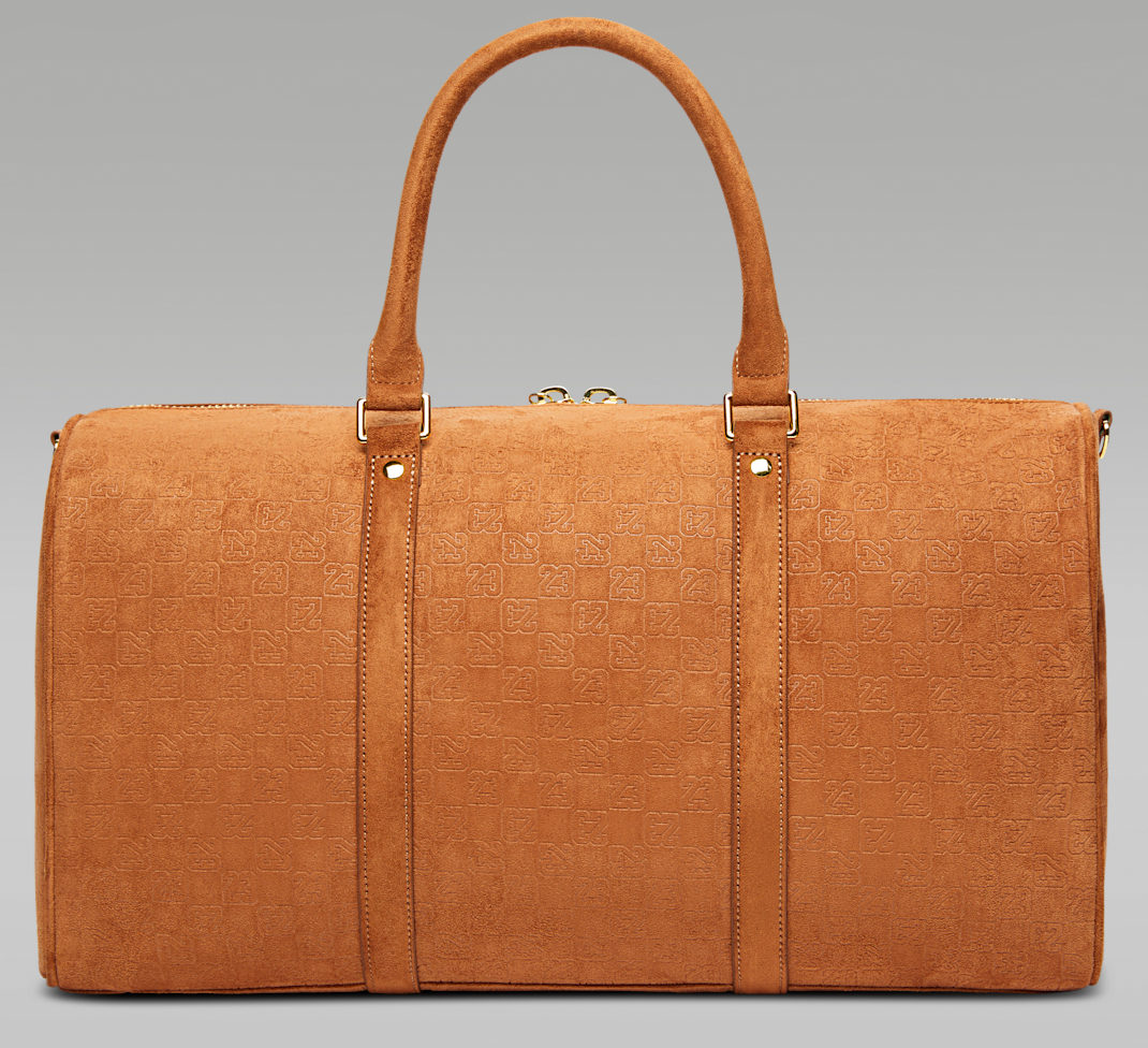 Túi Nike Jordan Suede Monogram Duffel ‘Brown’ IQ5742-299 - Ảnh 3