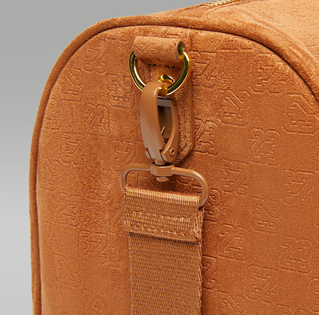Túi Nike Jordan Suede Monogram Duffel ‘Brown’ IQ5742-299 - Ảnh 6