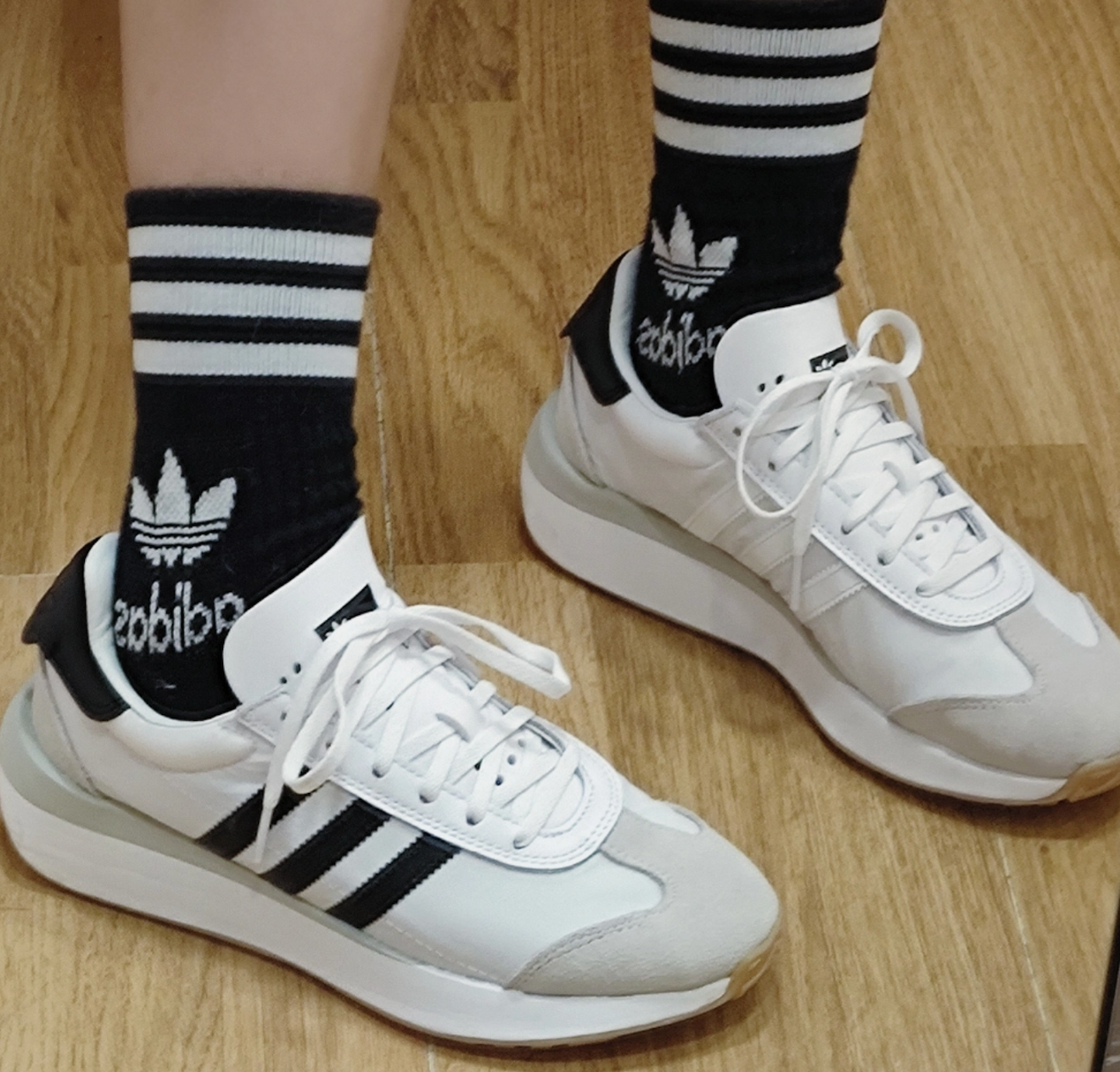 Giày Adidas Country XLG ‘White Black’ IF8405 - Ảnh 4
