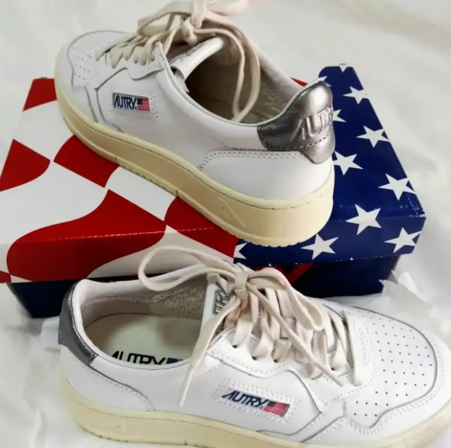 Giày Autry Medalist Low Leather ‘White Silver’ AULM-LL05 - Ảnh 3