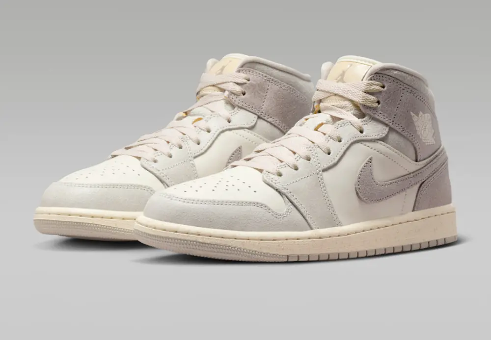 Giày Nike Air Jordan 1 Mid SE ‘Light Iron Ore’ IB7010-001 - Ảnh 3