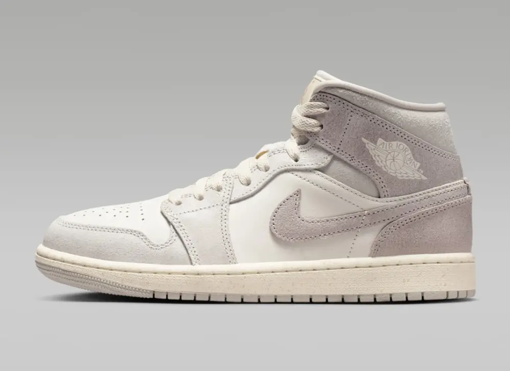 Giày Nike Air Jordan 1 Mid SE ‘Light Iron Ore’ IB7010-001 - Ảnh 5