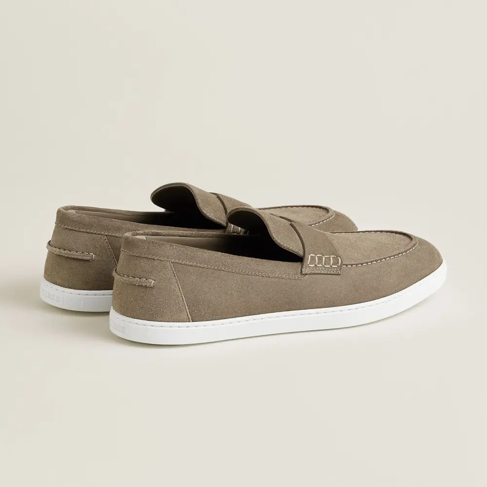Giày Hermes Job Loafer 'Étoupe' H252843ZAX3410 - Ảnh 3