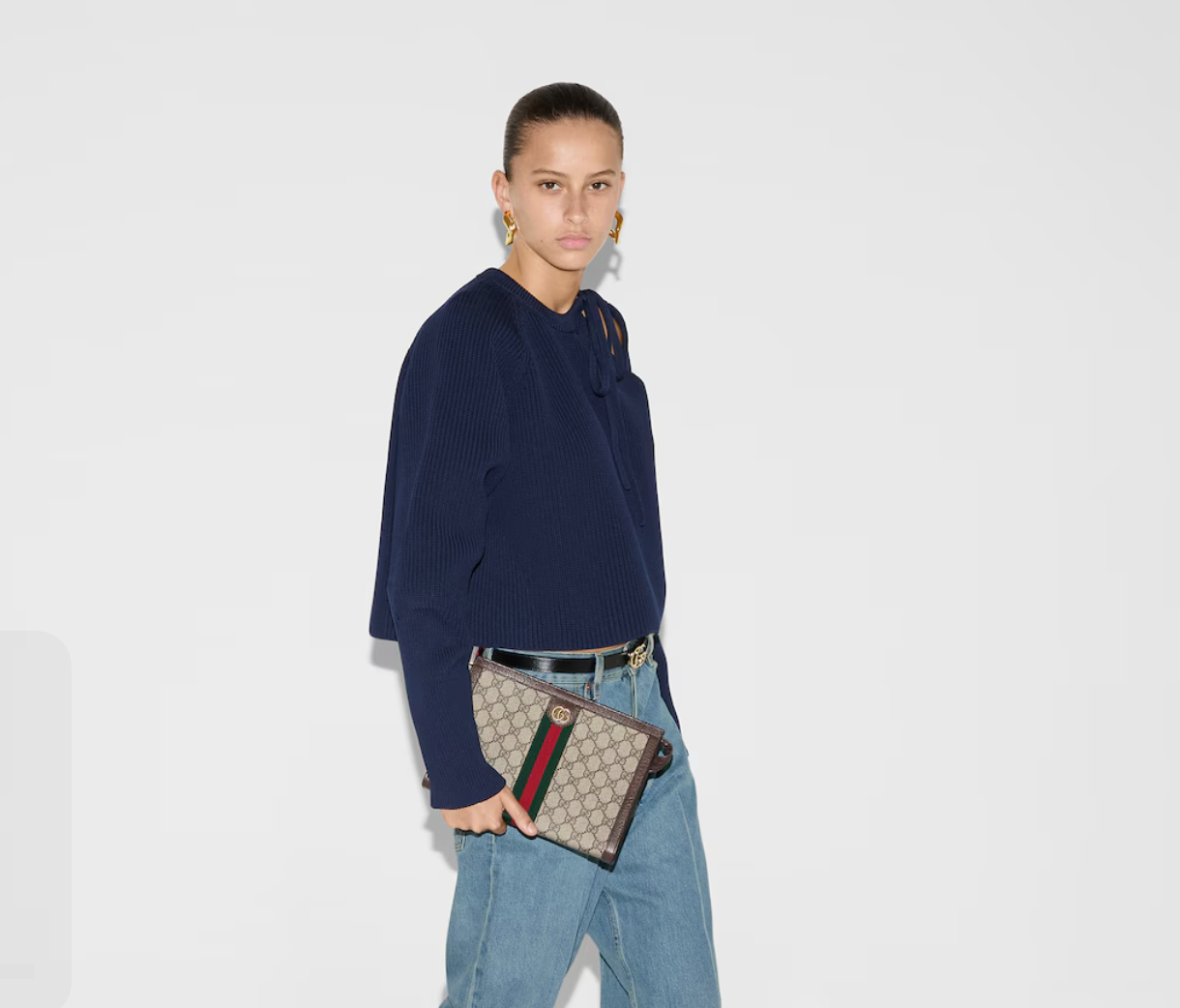 Alternative view of Túi Gucci Medium Ophidia Pouch 'Beige' 7602439-6IWT-8745