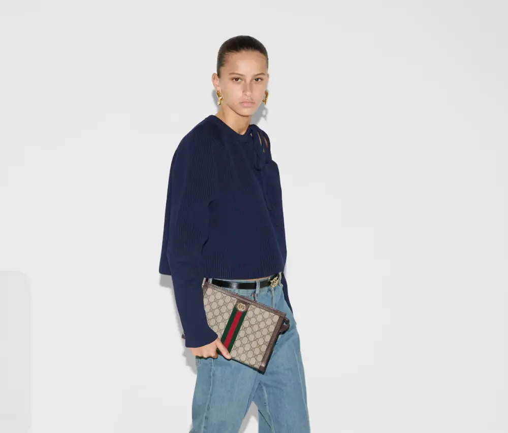 Túi Gucci Medium Ophidia Pouch 'Beige' 7602439-6IWT-8745 - Ảnh 2