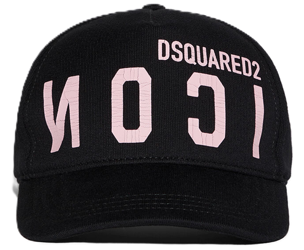 Mũ Dsquared2 Icon Cracked Baseball 'Black' BCM066708C035672124