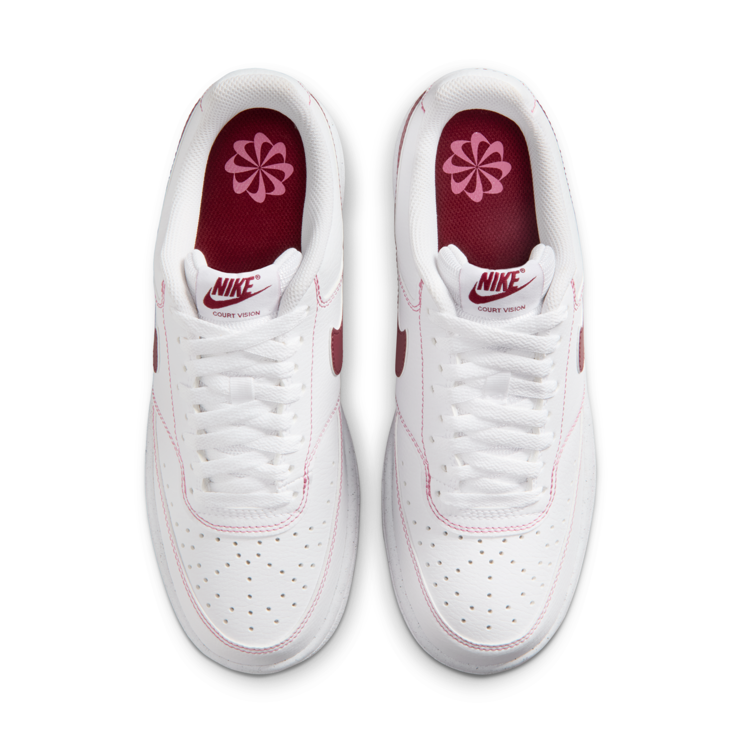 Giày Nike Court Vision Low ‘White Red’ IO9552-100 - Ảnh 5