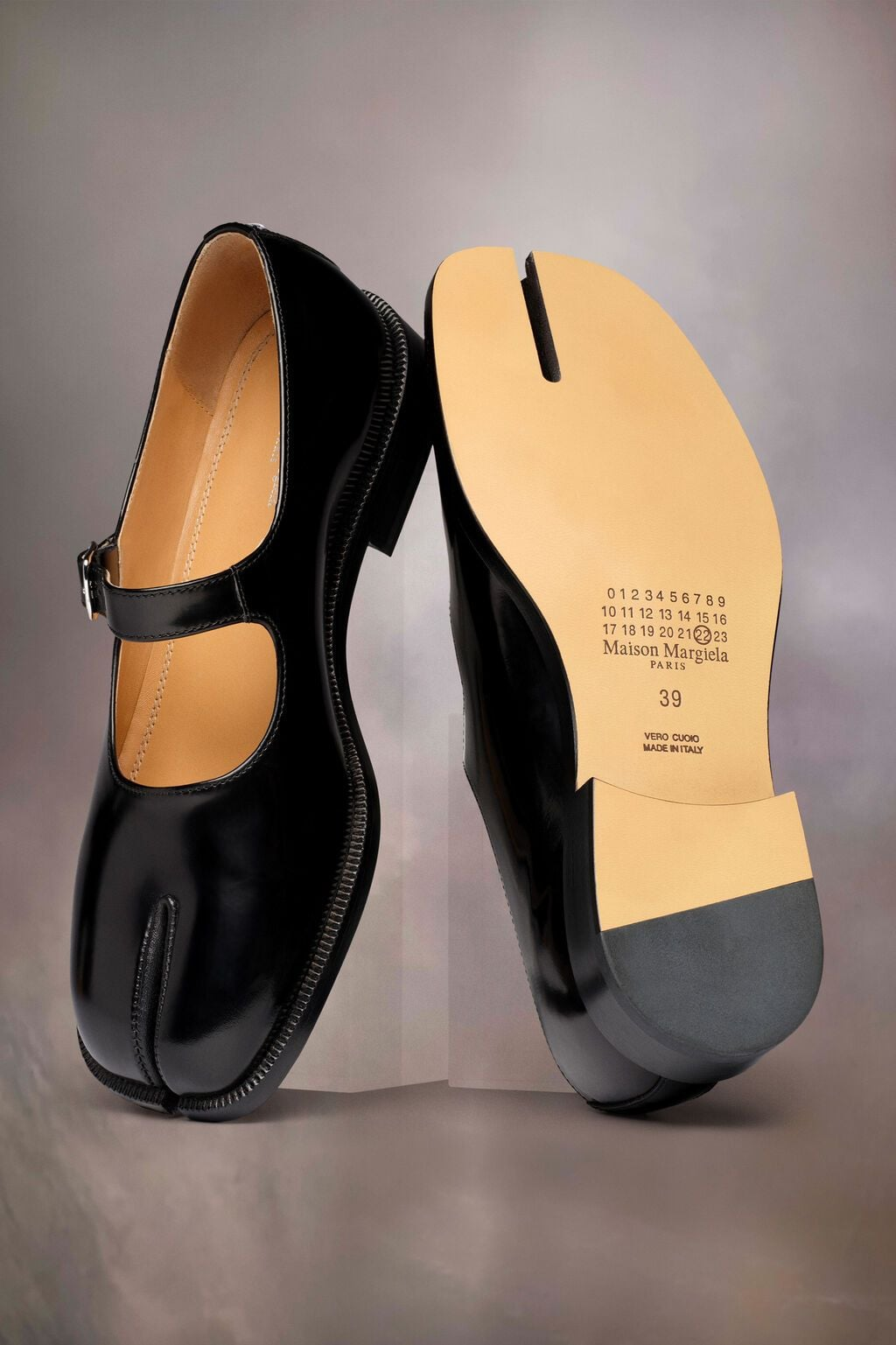 Giày Maison Margiela Mary Jane Tabi 'Black' S39WL0119PS679T8013 - Ảnh 3