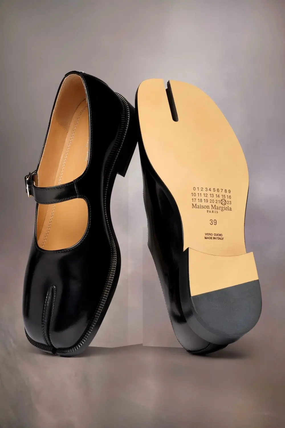 Giày Maison Margiela Mary Jane Tabi 'Black' S39WL0119PS679T8013 - Ảnh 3