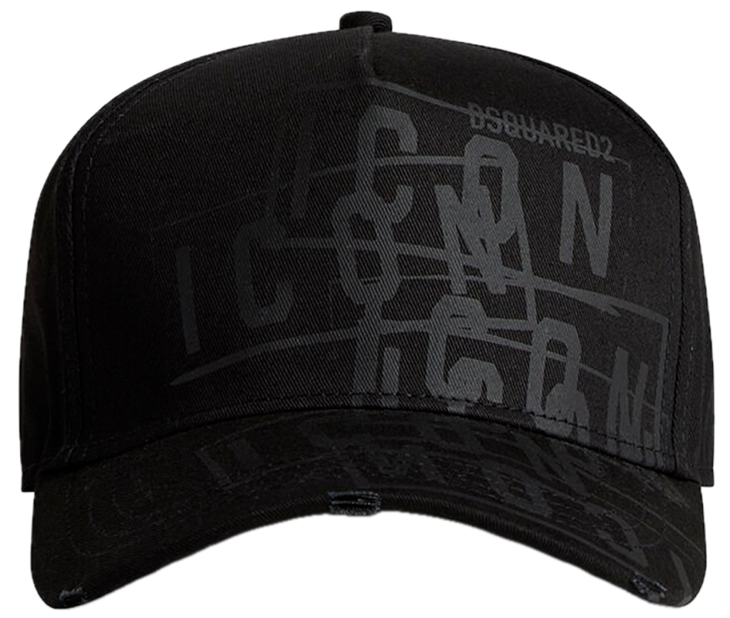 Mũ Dsquared2 Icon Stamp Baseball Cap 'Black' BCM078905C00001M436