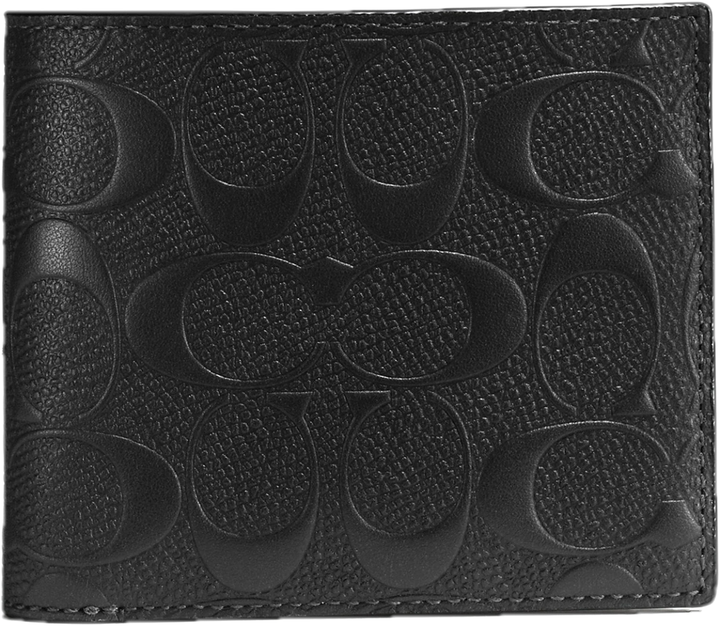 Ví Coach 3 In 1 Wallet In Signature Leather ‘Black’ 75371-BLK