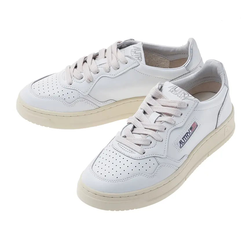 Giày Autry Medalist Low Leather ‘White Silver’ AULM-LL05 - Ảnh 7