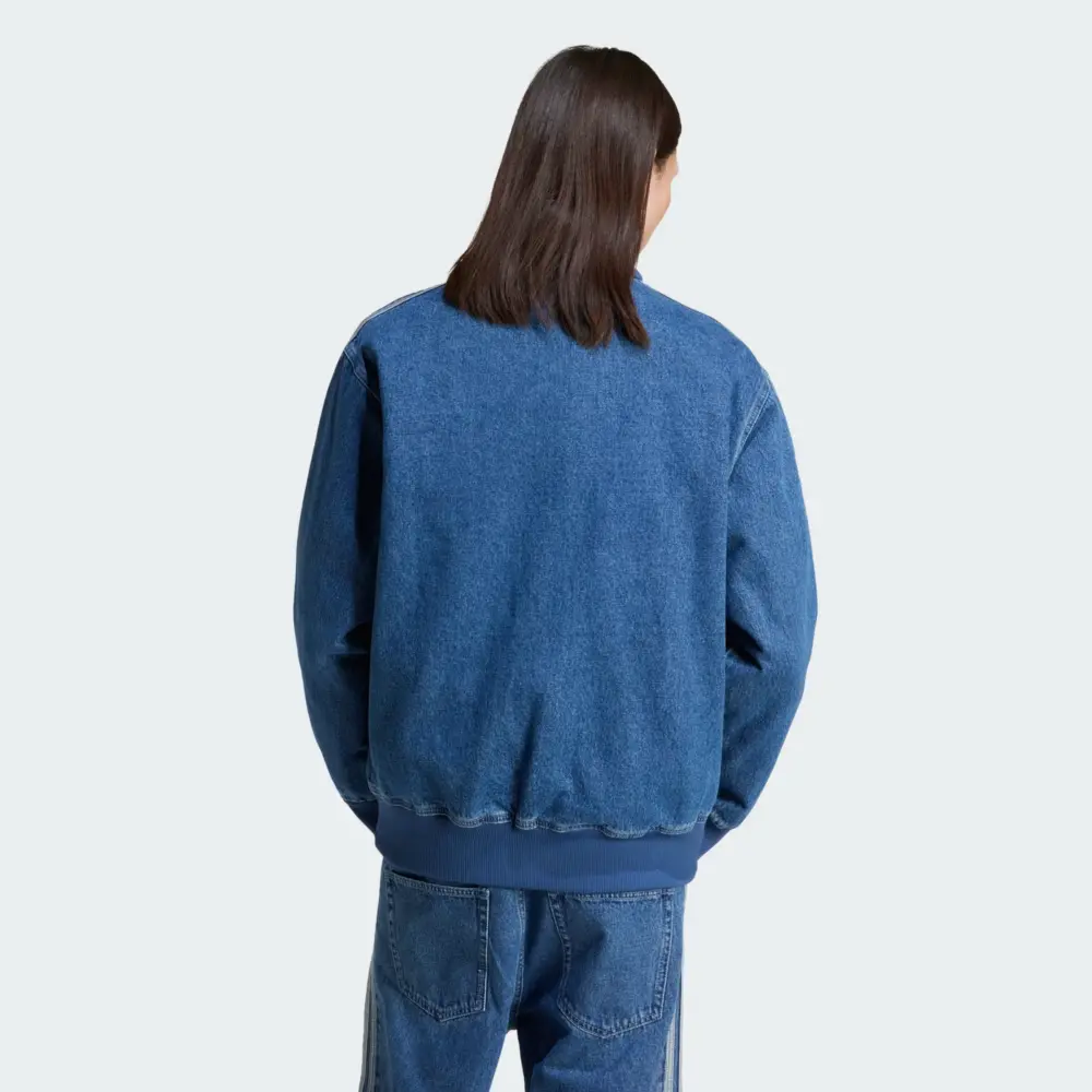 Áo Adidas Track Top Denim Firebird 'Blue' JC6233 - Ảnh 4