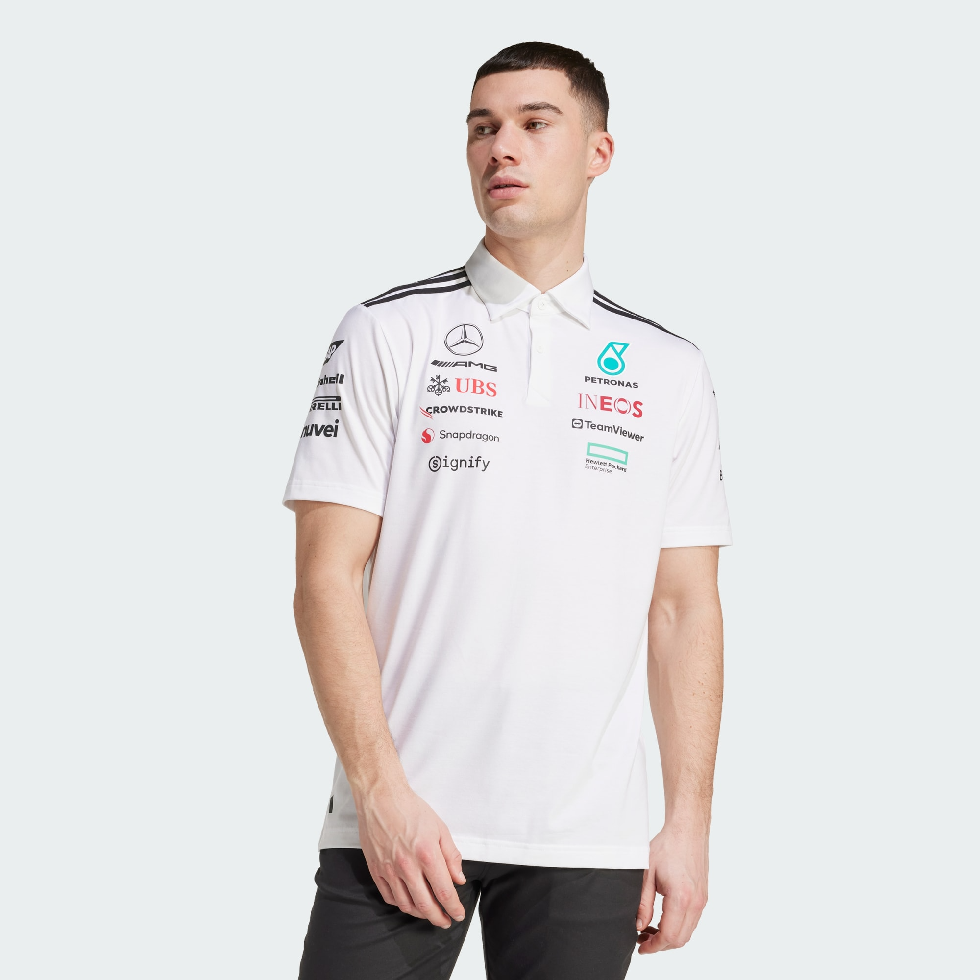 Áo Adidas Mercedes AMG Petronas Formula One Team ‘White’ JW0586 - Ảnh 3