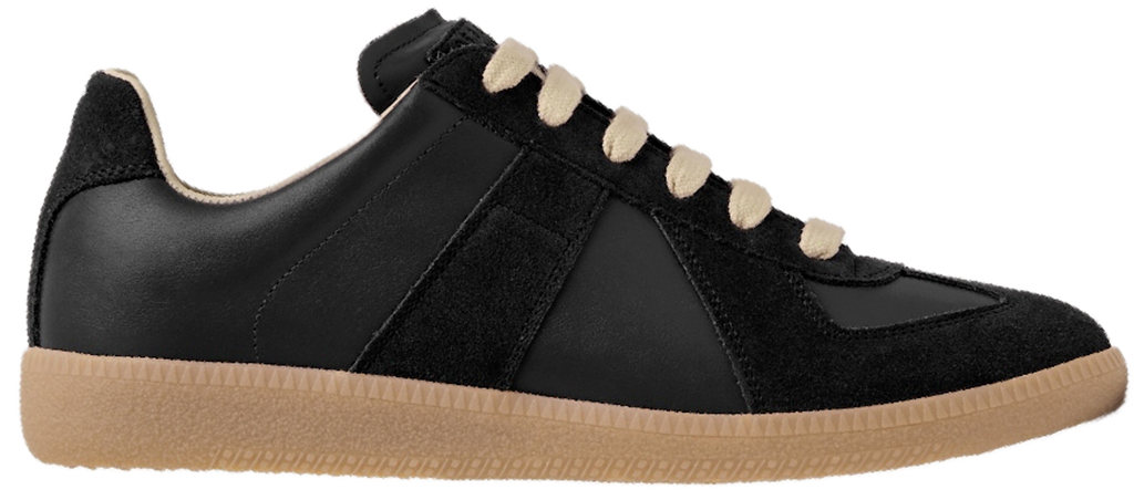 Giày Maison Margiela Calfskin Replica Sneakers 'Black' S57WS0236P1895H6851