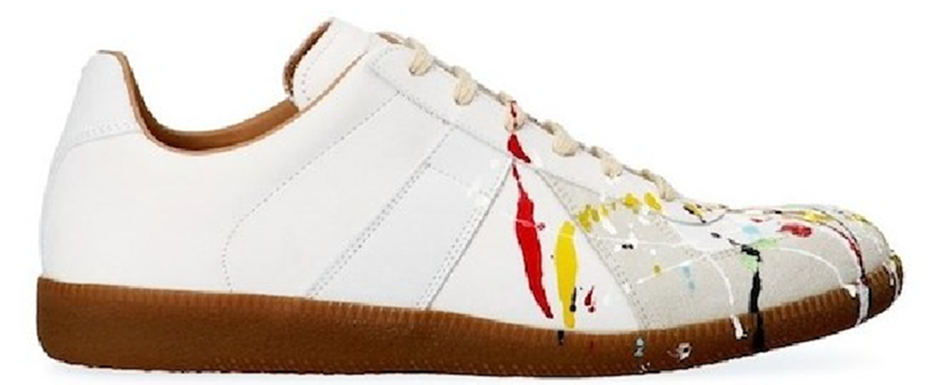 Giày Maison Margiela Replica Paint Drop Sneakers 'White' S57WS0240P1892961