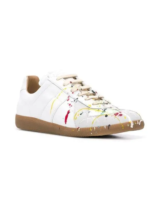 Giày Maison Margiela Replica Paint Drop Sneakers 'White' S57WS0240P1892961 - Ảnh 3