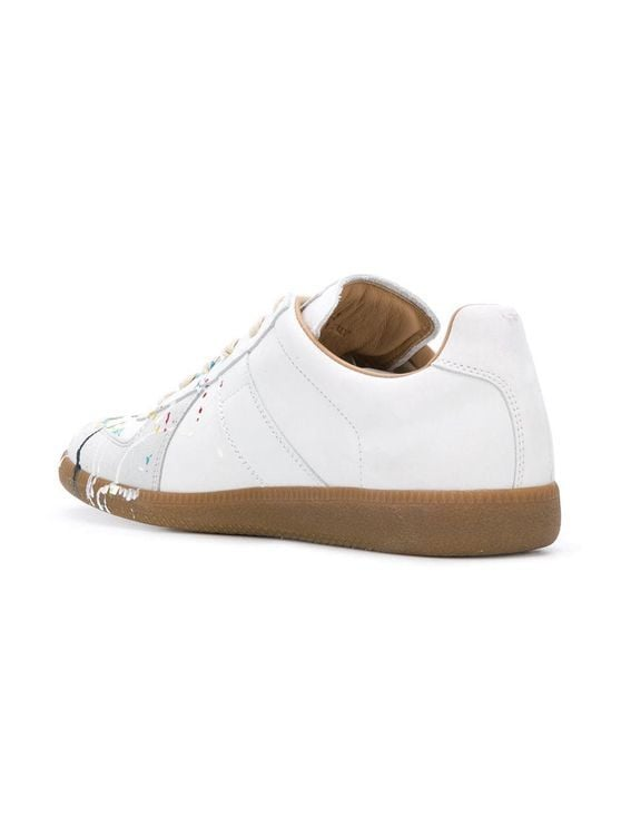 Alternative view of Giày Maison Margiela Replica Paint Drop Sneakers 'White' S57WS0240P1892961