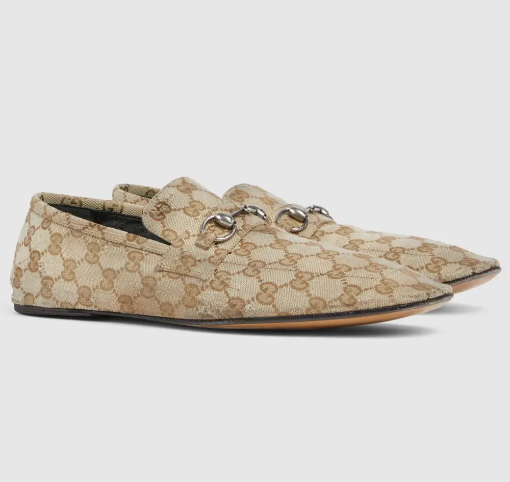 Giày Gucci Worn-out Effect Loafer 'Sand' 863033-FAFUW-9611 - Ảnh 4