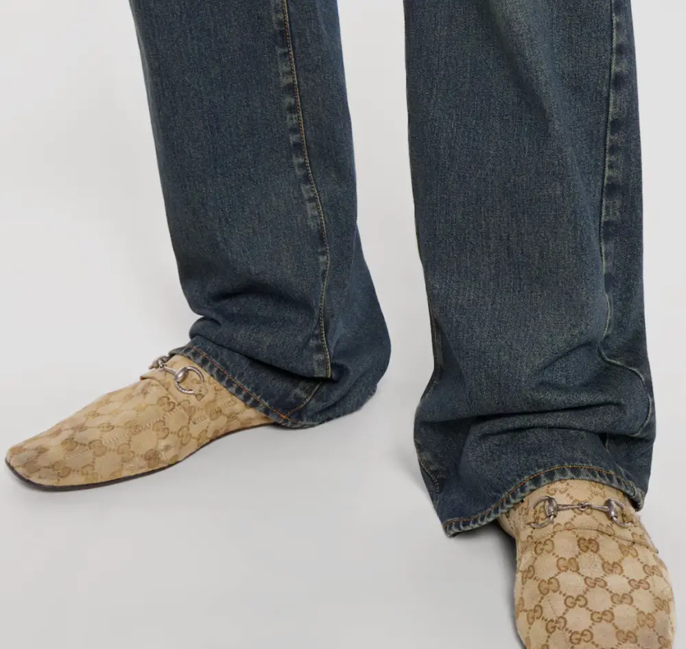 Giày Gucci Worn-out Effect Loafer 'Sand' 863033-FAFUW-9611 - Ảnh 3