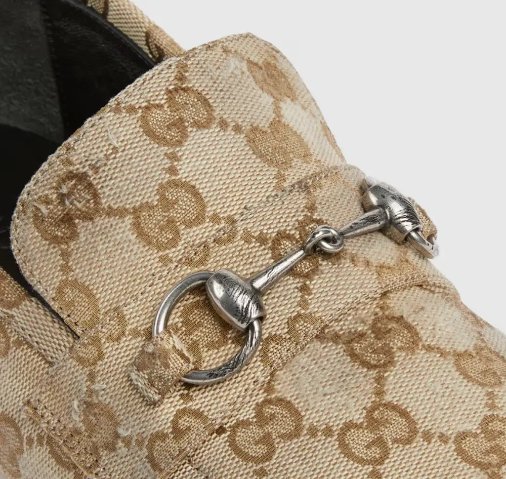 Alternative view of Giày Gucci Worn-out Effect Loafer 'Sand' 863033-FAFUW-9611