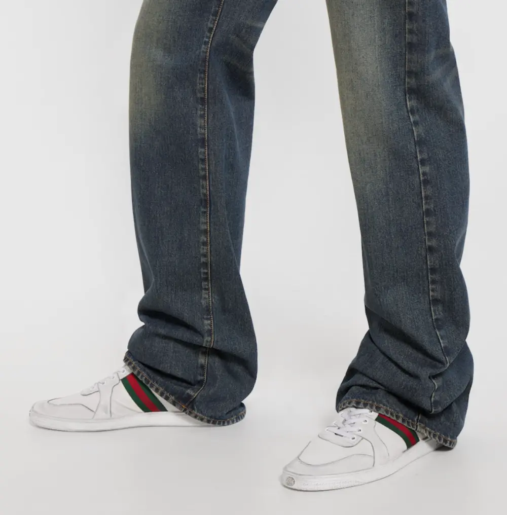 Giày Gucci Stretch High-top Trainer 'White' 864414-AAGFF-9099 - Ảnh 5