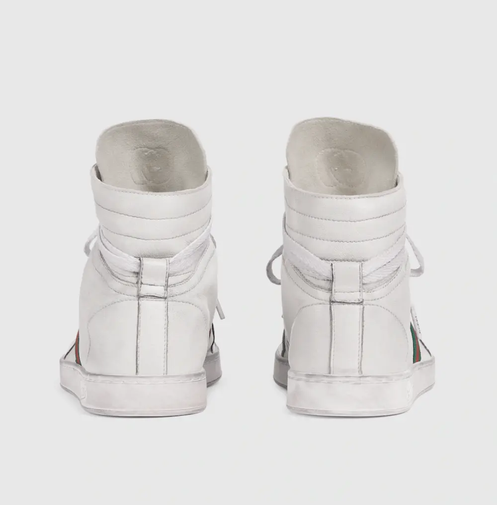 Giày Gucci Stretch High-top Trainer 'White' 864414-AAGFF-9099 - Ảnh 3