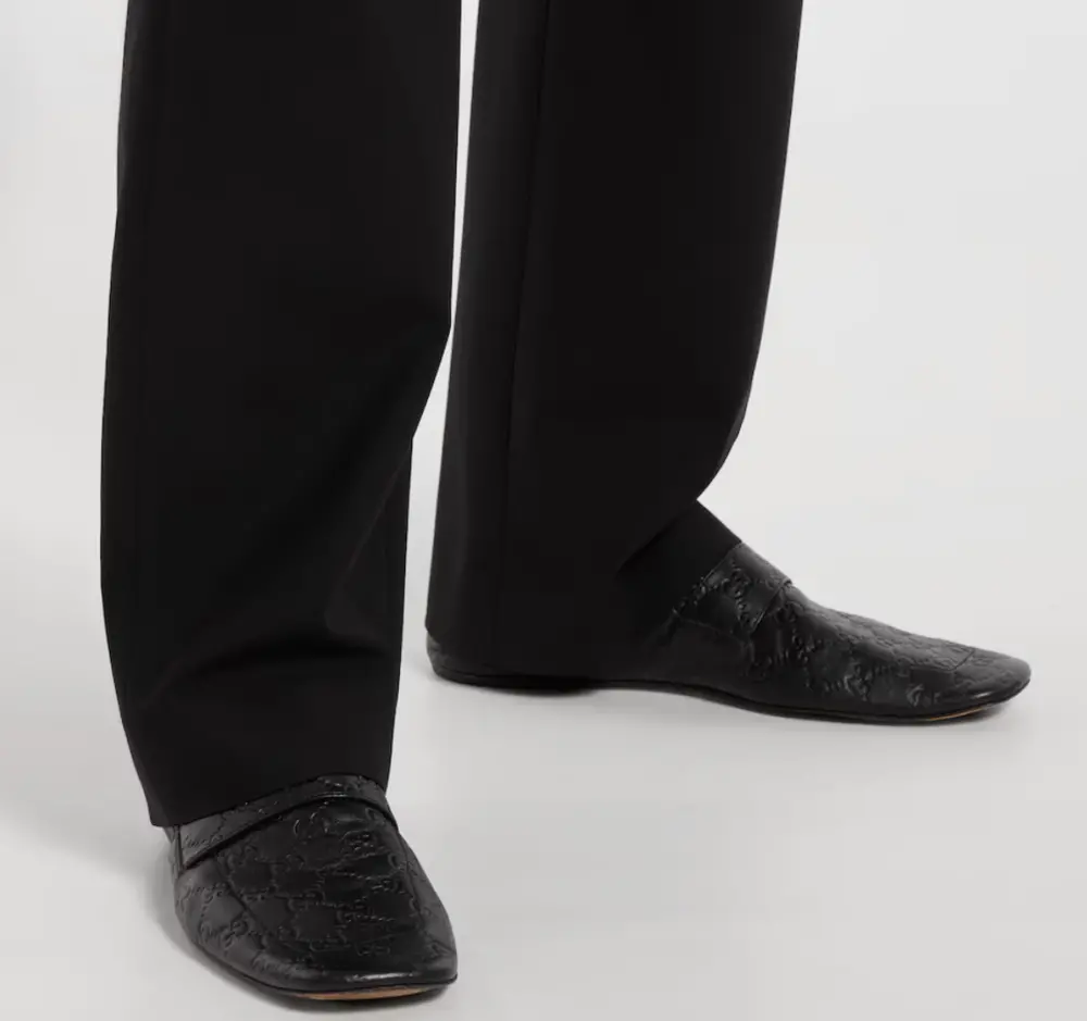 Giày Gucci Loafer With Embossed GG 'Black' 867510-AAGFT-1000 - Ảnh 5