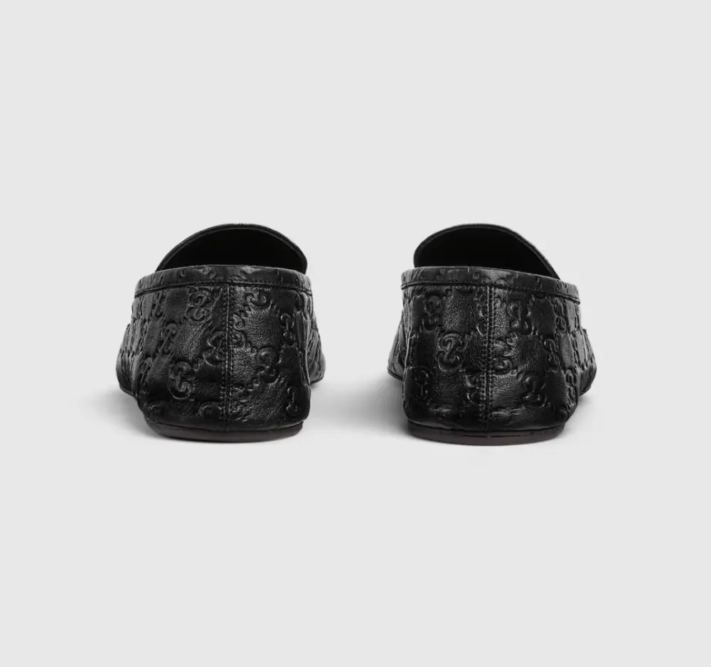 Giày Gucci Loafer With Embossed GG 'Black' 867510-AAGFT-1000 - Ảnh 3