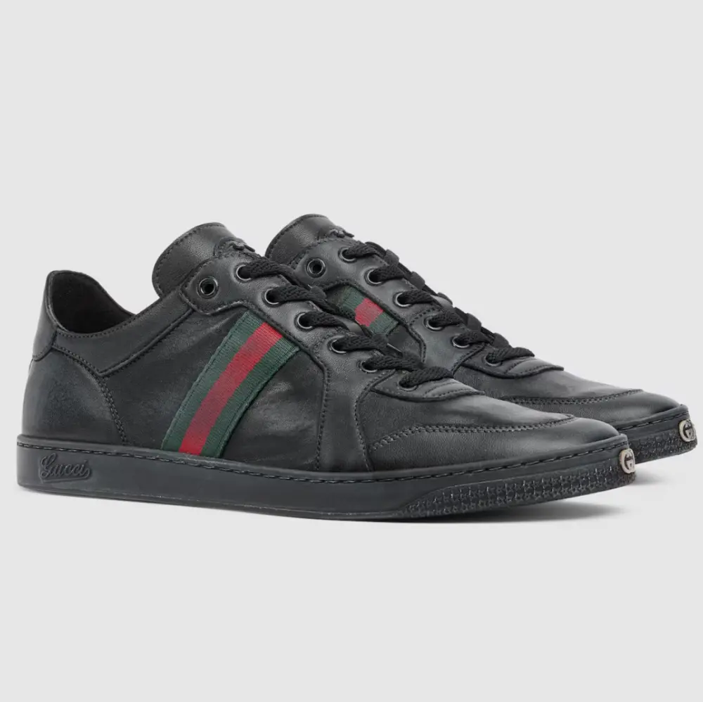 Giày Gucci Stretch Low-top Trainer 'Black' 865441-AAGFF-1048 - Ảnh 4