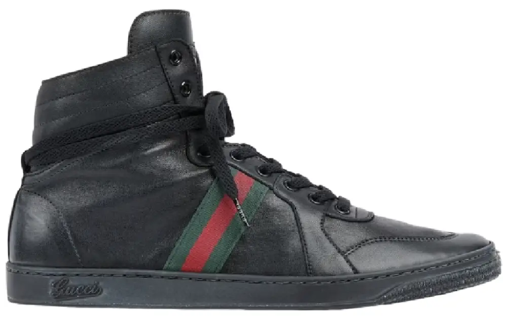 Giày Gucci Stretch High-top Trainer 'Black' 865439-AAGFF-1048