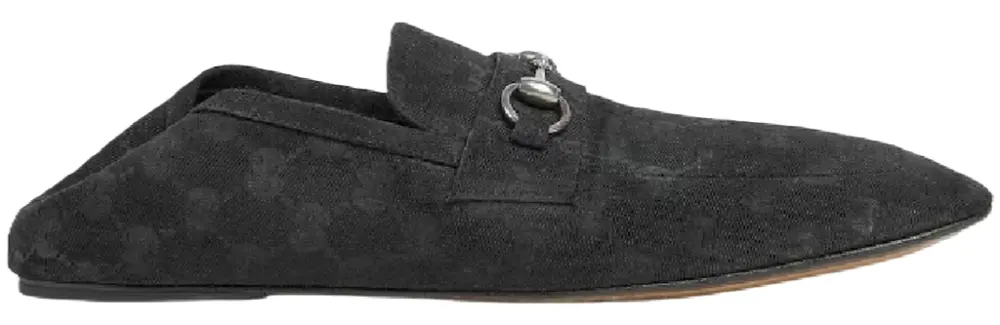Giày Gucci Worn-out Effect Loafer 'Black' 863033-FAFUW-1000