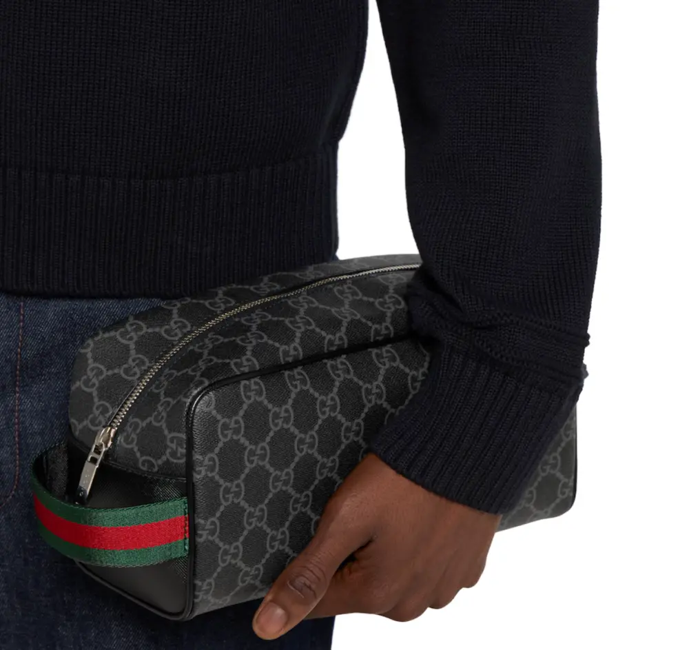 Túi Gucci Porter Small Toiletry Case 'Black' 855753-FAFSI-1053 - Ảnh 4