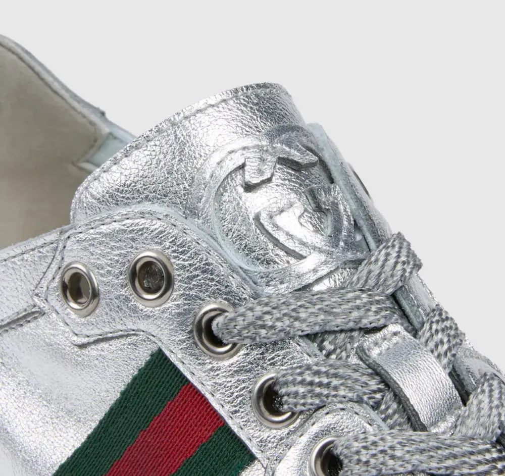 Giày Gucci Stretch Low-top Trainer 'Silver' 867002-AAGHR-8156 - Ảnh 5