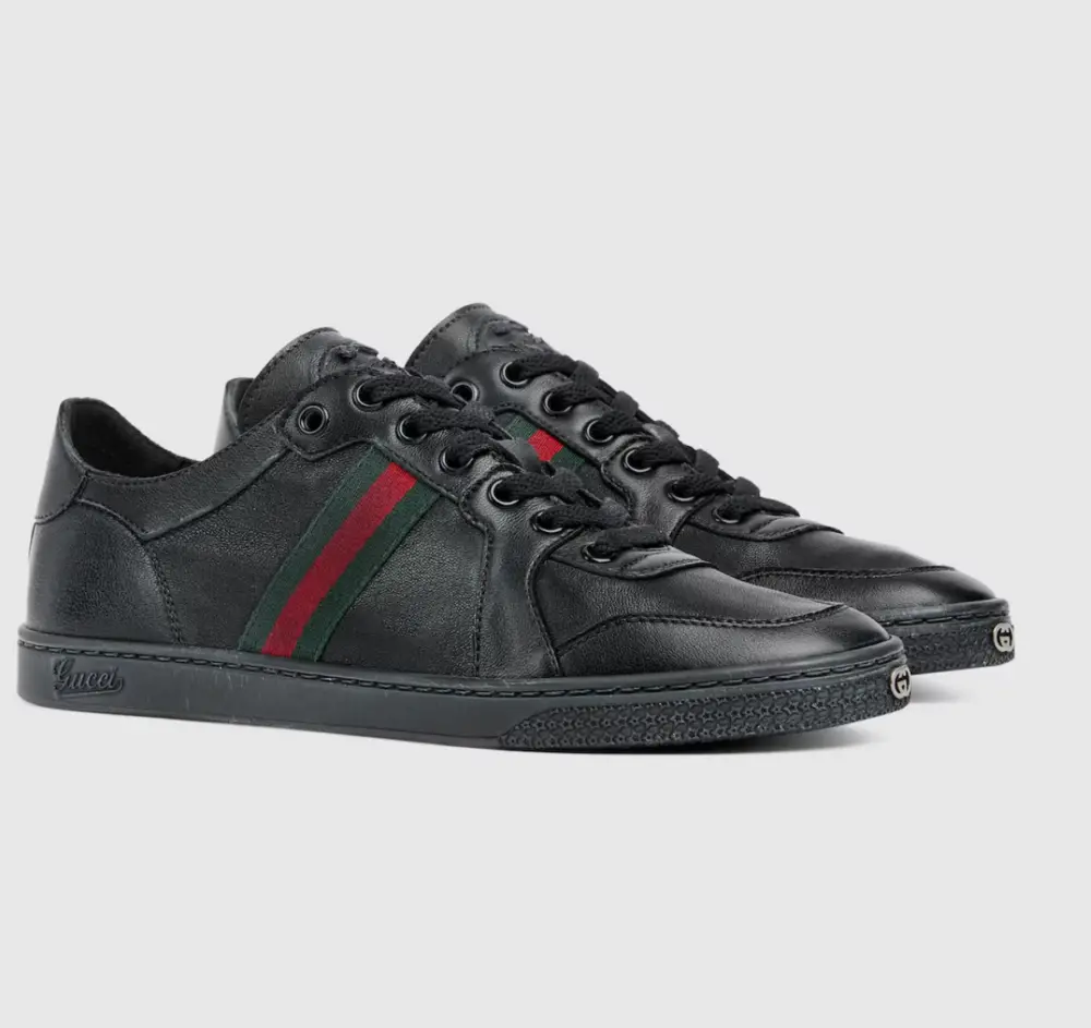 Giày Gucci Stretch Low-top Trainer 'Black' 865445-AAGFF-1048 - Ảnh 5