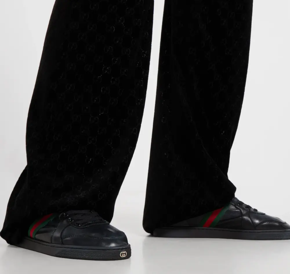 Giày Gucci Stretch Low-top Trainer 'Black' 865445-AAGFF-1048 - Ảnh 4