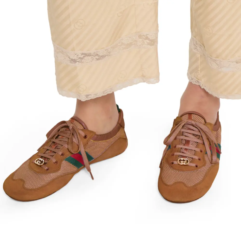 Giày Gucci Shift Trainers 'Brown' 857963-AAF1Z-2751 - Ảnh 4