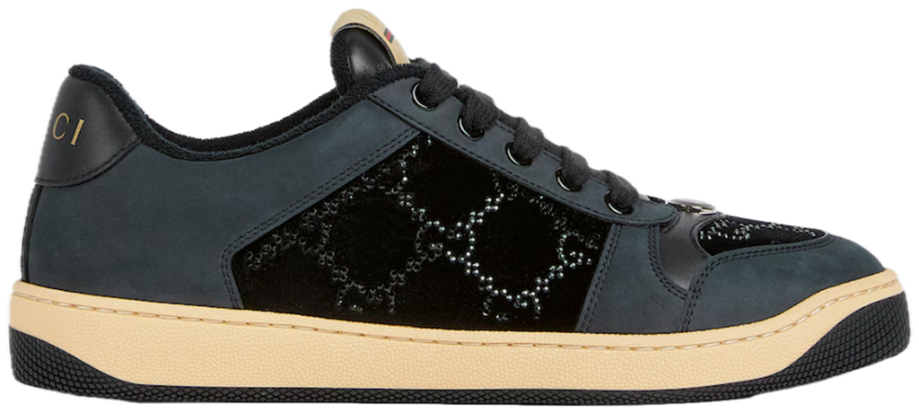 Giày Gucci GG Crystal Screener Trainers 'Black' 853276-FAFFM-1078