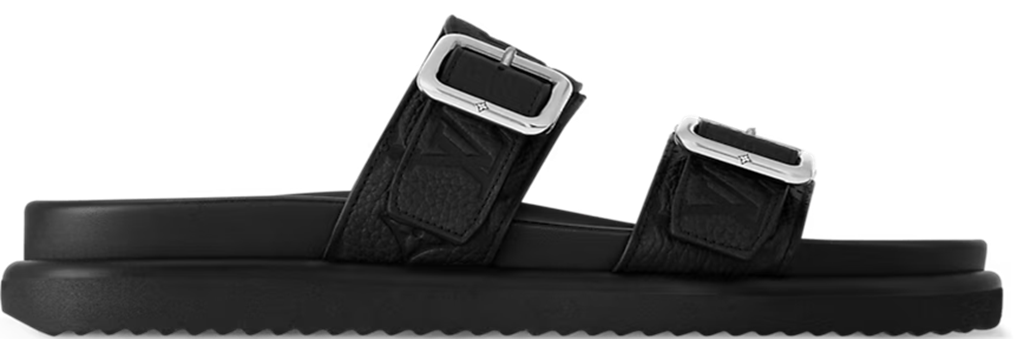 Dép Louis Vuitton LV Venice Mule 'Black' 1AHSJG