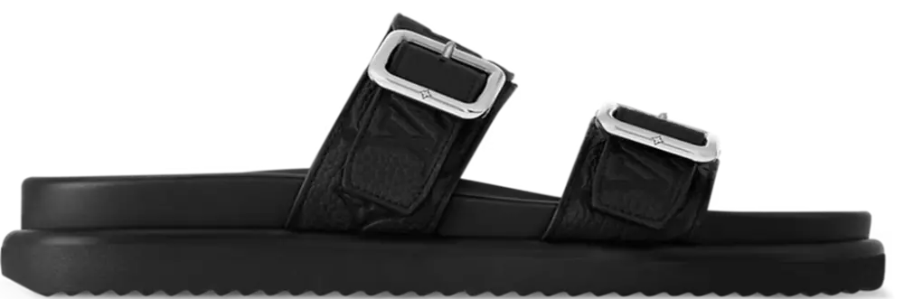 Dép Louis Vuitton LV Venice Mule 'Black' 1AHSJG