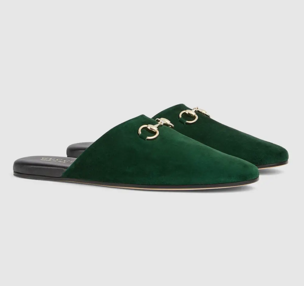 Giày Gucci Mule With Horsebit 'Green' 849565-C6G00-3020 - Ảnh 3