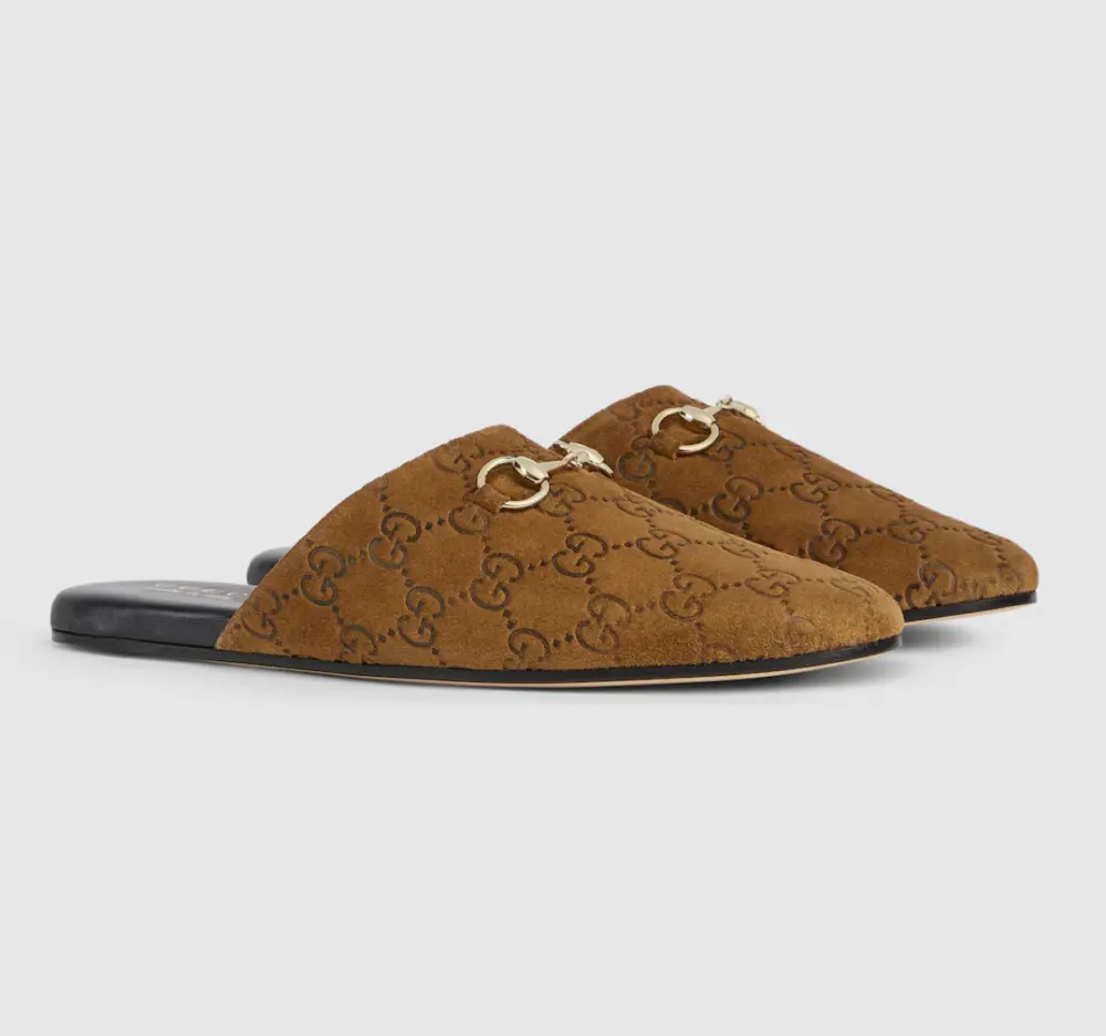 Giày Gucci Mule With Horsebit 'Brown' 849565-AAFQV-2118 - Ảnh 3