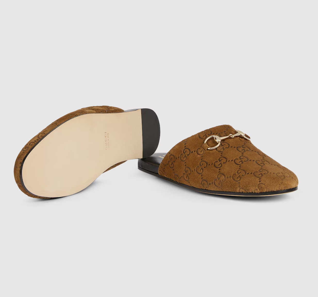 Alternative view of Giày Gucci Mule With Horsebit 'Brown' 849565-AAFQV-2118