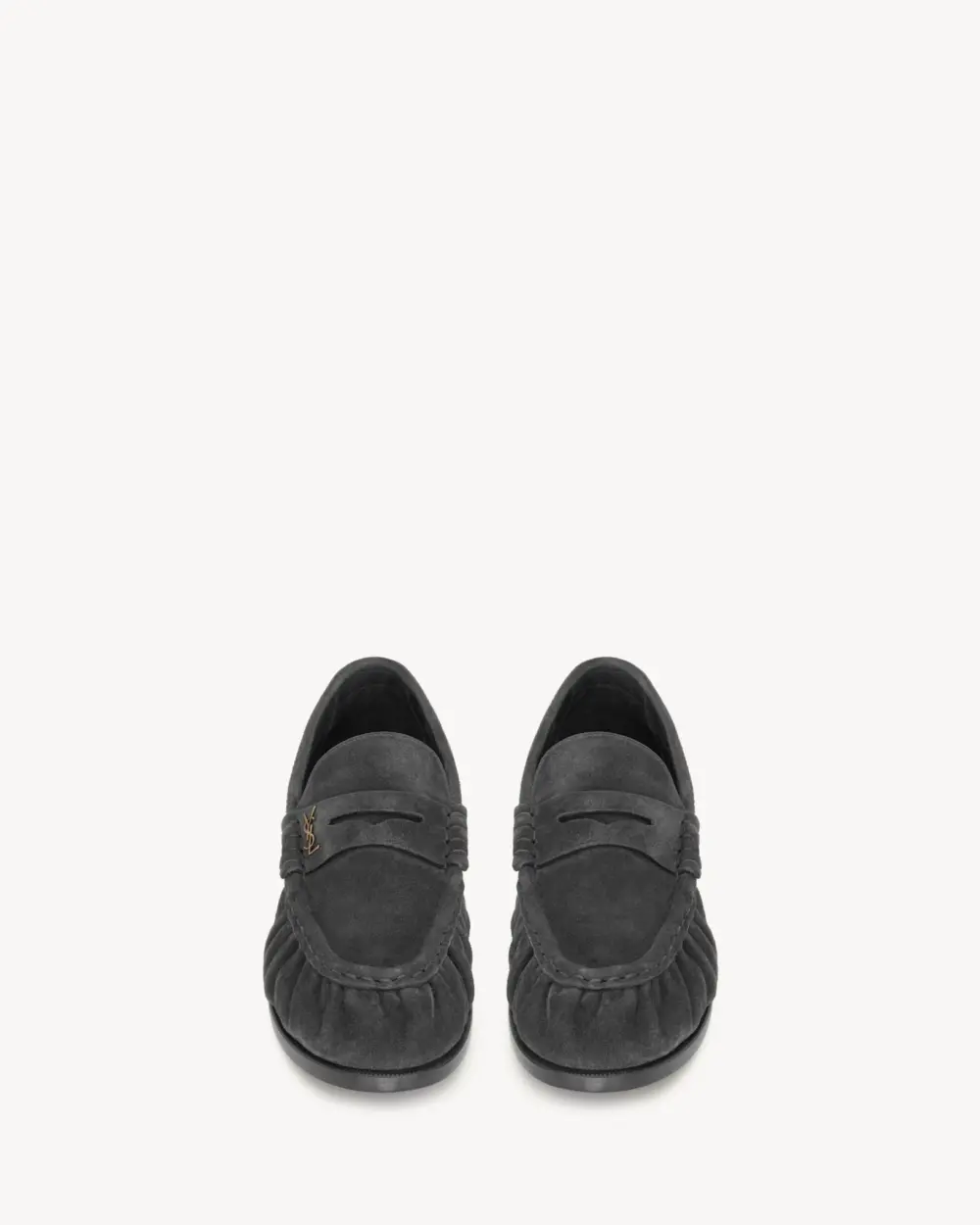 Giày Saint Laurent Le Loafer Supple 'Grey' 83947127DTT1119 - Ảnh 3