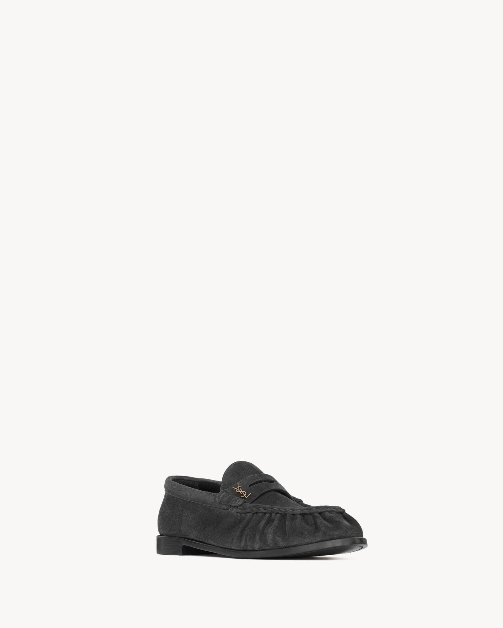 Alternative view of Giày Saint Laurent Le Loafer Supple 'Grey' 83947127DTT1119