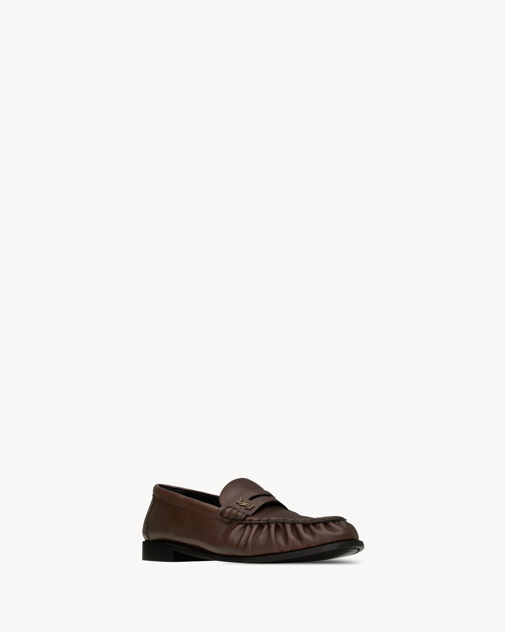 Alternative view of Giày Saint Laurent Le Loafer Supple 'Brown' 83947125VAA2128